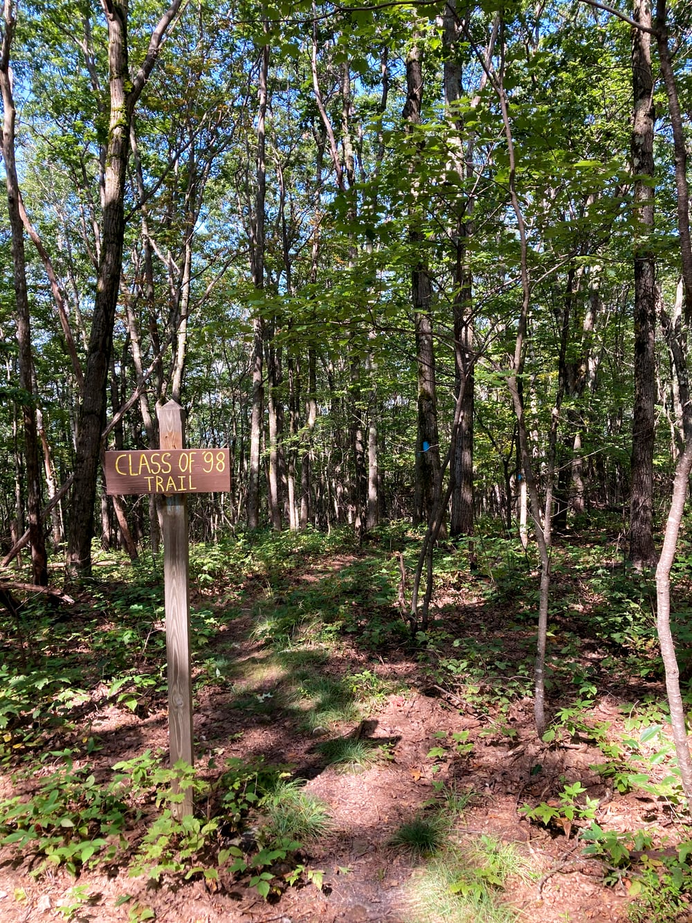 Sign for the Class of 88 Trail
